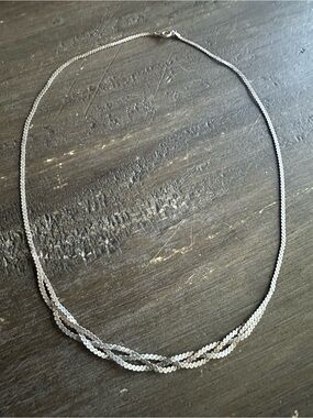 VTG 80’s Sterling Silver Twisted Chain Necklace